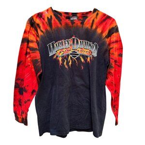 Vintage Harley-Davidson‎ Shirt Sierra Vista Arizona Long Sleeve Black/Red MED